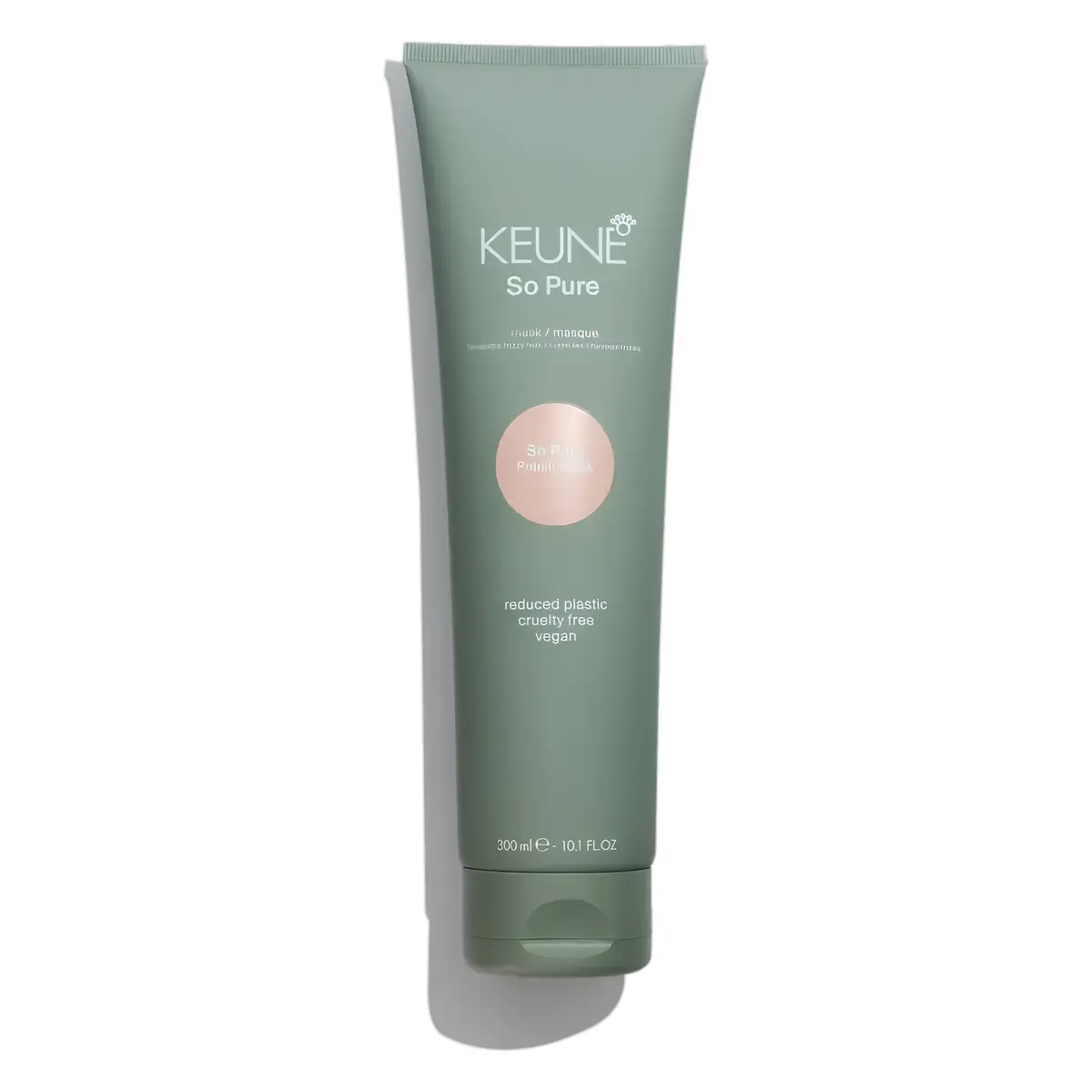 Mascarilla So Pure Polish de Keune para control del encrespamiento y brillo intenso.