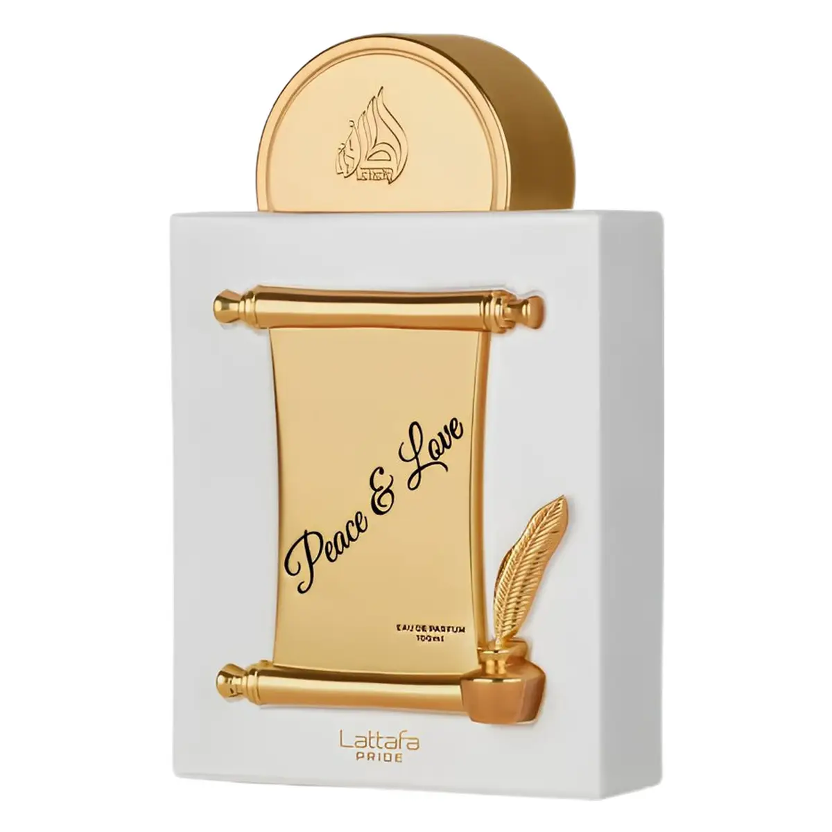 Lattafa Pride Peace & Love Eau de Parfum 100ml – Perfume floral frutal oriental para mujer, elegante y duradero.