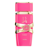 Perfume árabe Yara Candy de Lattafa 100ml con vainilla, frutas cremosas y fondo gourmand