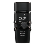 Perfume árabe Asad Black Elixir Limited Edition de Lattafa para hombre 100ml intenso y oriental
