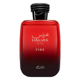 Perfume Hawas Fire Rasasi unisex 100ml acuático ambarado