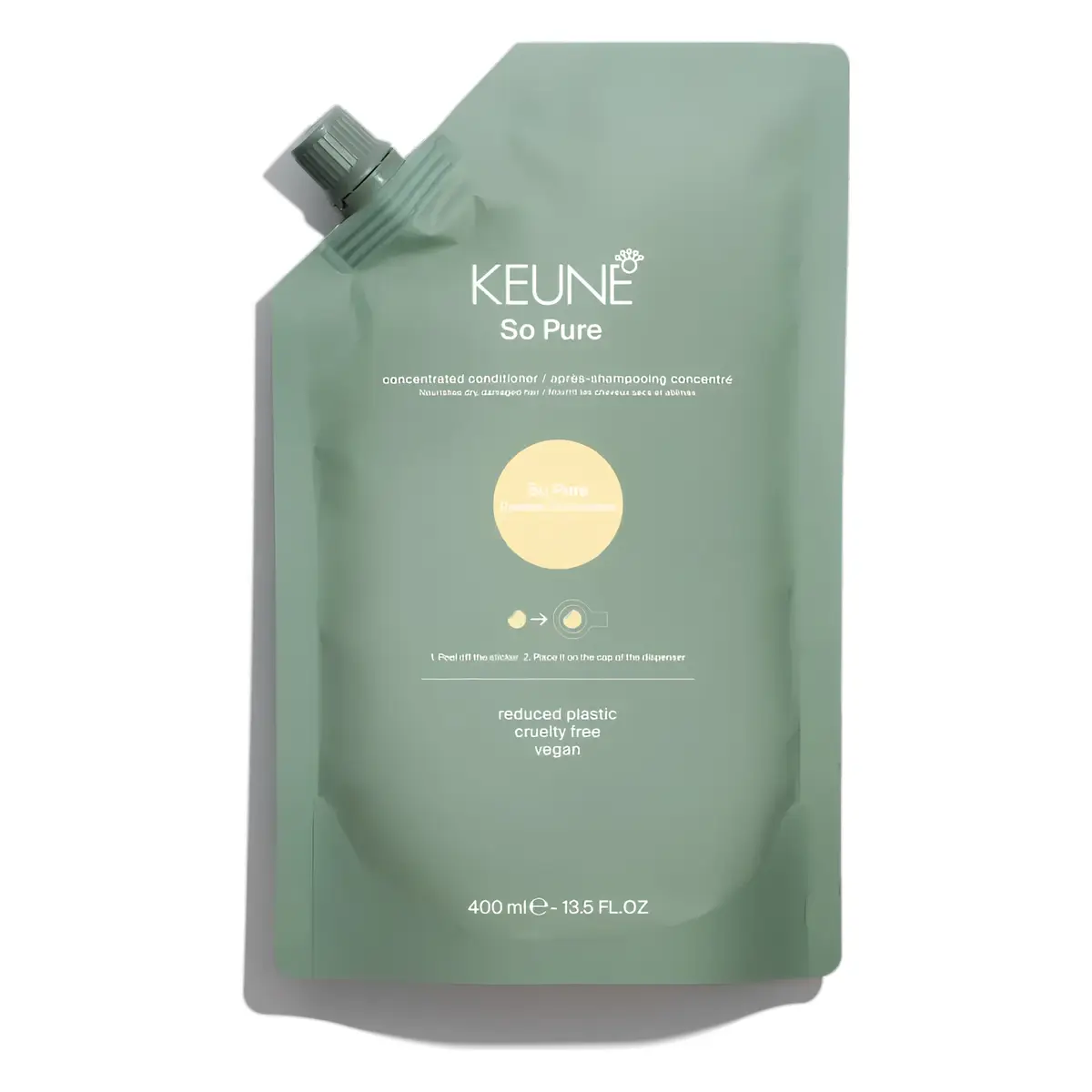 Acondicionador So Pure Restore Conditioner Refill de Keune en formato recarga ecológica.