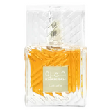 Perfume árabe Khamrah de Lattafa unisex 100ml con vainilla, dátiles y praliné gourmand